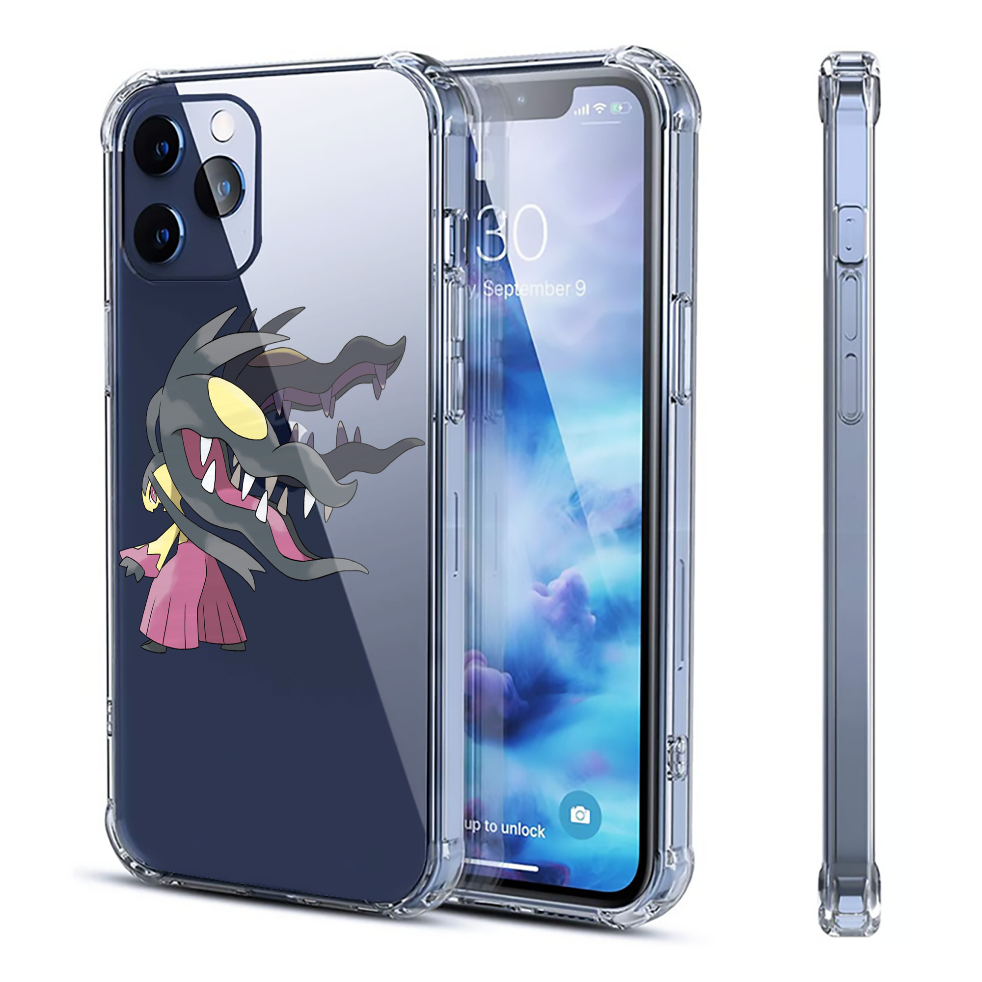 （画像用） ポケットモンスター Pokémon 【iPhone 12シリーズ対応】透明スマホケース（クリアソフトケース）